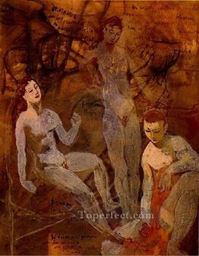  desnudos Pintura - Tres desnudos cubista de 1920 Pablo Picasso